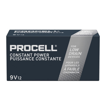 Duracell Procell Alkaline Batteries,9V,12 Box