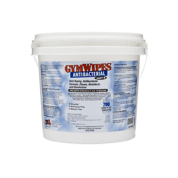 2XL-100 2XL Corp Gym Wipe Antibacterial Bucket, 8x6 Towelette, White,700 Sheets/Roll, 2 Buckets/Case