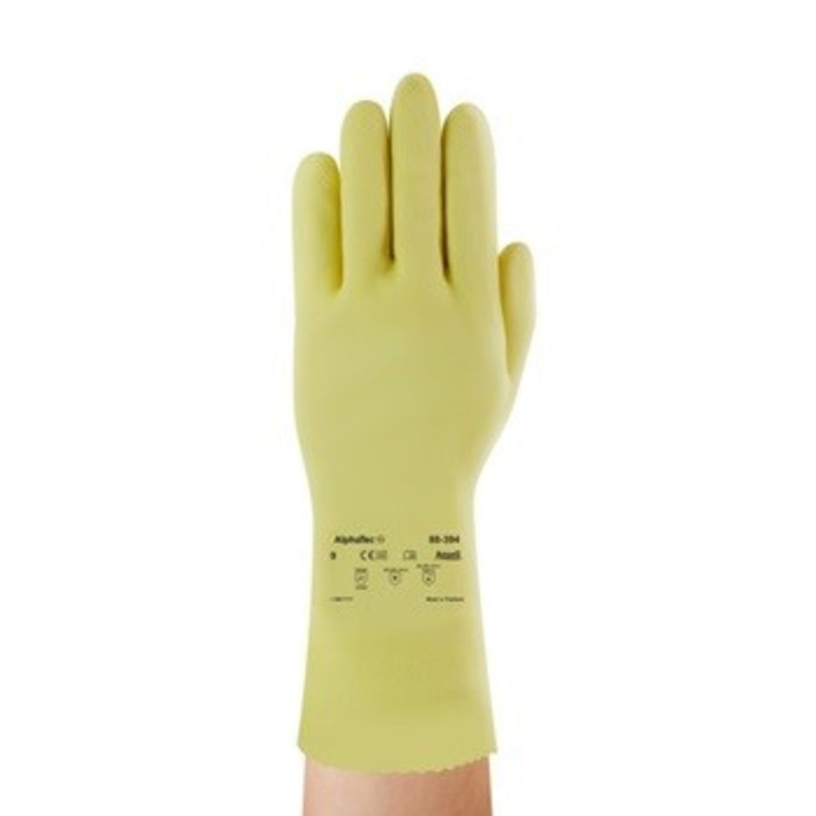 Ansell Canner's & Handler's Gloves,193947,Medium Duty With Fishscale Grip,20 Mil,12",Size 10