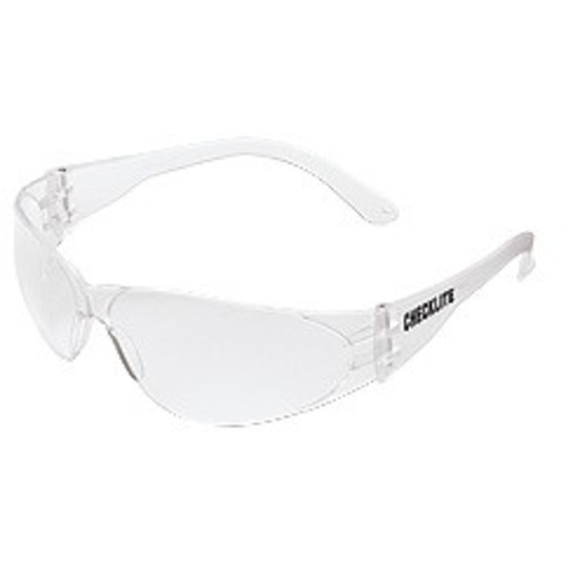 MCR Checklite Safety Glasses,Wrap Around,Clear Lens