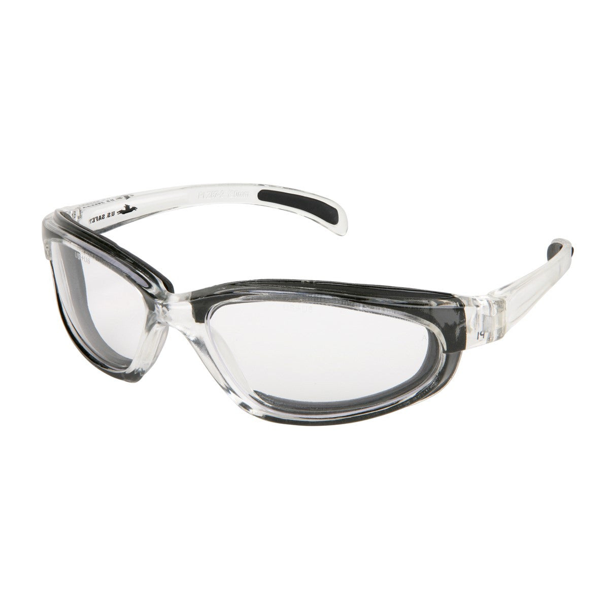 MCR PN1 Pantera Safety Glasses, Clear Frame, Clear Anti-Fog Lens
