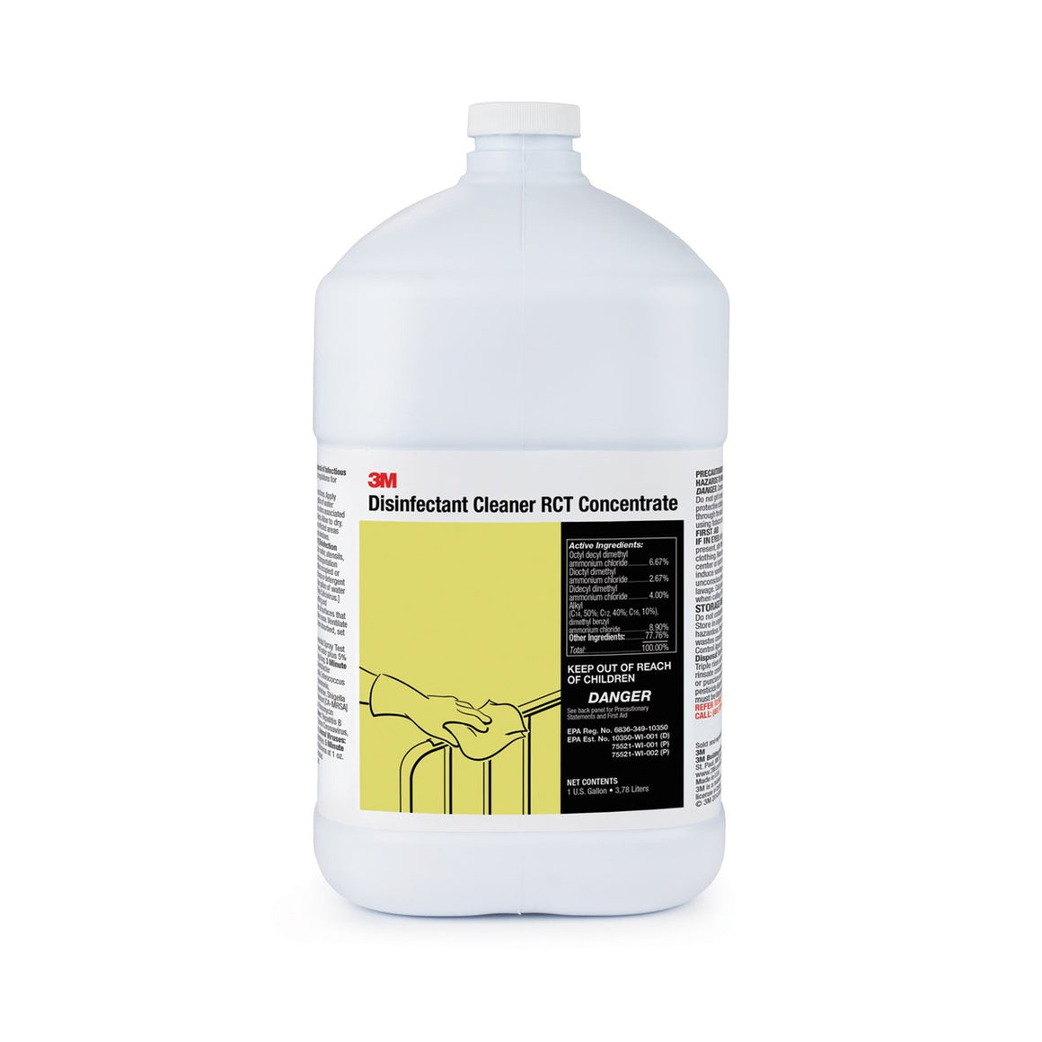 3M Disinfectant Cleaner RCT Concentrate, Fragrance Free And Dye Free